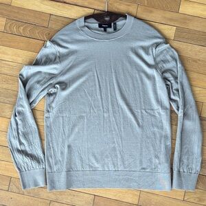 Theory Men's Tan Crewneck Sweater